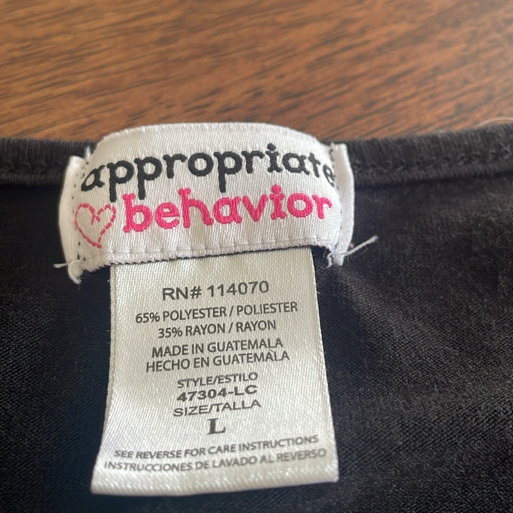 Appropriate Behavior animal print tee shirt - Picture 5 of 10